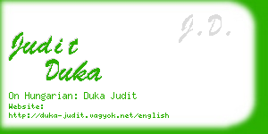 judit duka business card